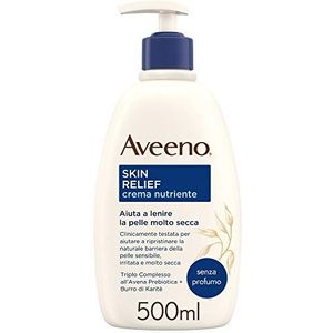 Aveeno Skin Relief Crema Idratante Lenitiva Pelle Secca Irritatata, 500 ml