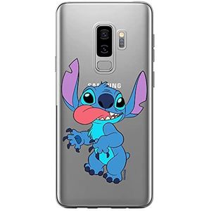ERT GROUP Beschermhoes voor Samsung S9 Plus, origineel en officieel gelicentieerd Disney-motief Stich 012, perfect aangepast aan de vorm van de mobiele telefoon, gedeeltelijk bedrukt