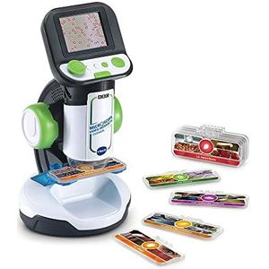 VTech - Genius XL Interactieve videomicroscoop, kindermicroscoop met digitaal kleurendisplay, foto's en video's van de BBC, educatief wetenschappelijk speelgoed, cadeau voor kinderen vanaf 7 jaar -