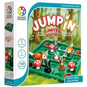 SmartGames - Jump In' Limited Edition - 100 opdrachten - extra zwart konijn
