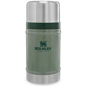 Stanley Classic Legendary Food Jar 0.7L / 24OZ Hammertone Green – Lunchbox houdt 15 uur warm, 18 uur koud - Deksel is ook kom - Lekvrij - BPA-vrij - Vaatwasserbestendig