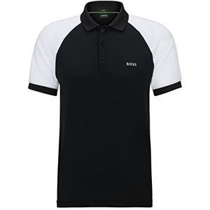 BOSS Pauletech heren poloshirt zwart 1, S, Zwart 1