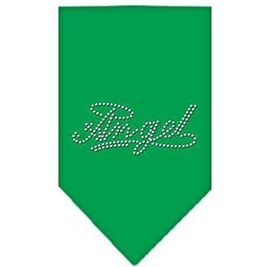 Mirage hondenhalsdoek engel met strass-steentjes, maat L, smaragdgroen