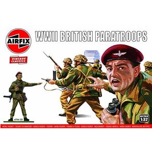 Airfix A02701V Britse parachutisten uit de Tweede Wereldoorlog, modelbouwset van kunststof voor volwassenen en kinderen vanaf 8 jaar, inclusief 14