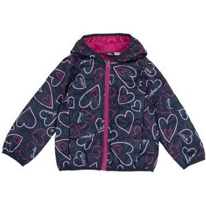 Chicco Veste zippée et capuche pour filles, Bleu imprimé, 7 ans