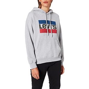 Levi's Graphic Standard Bw Fill Hoodie voor dames, Sportswear 2.2 Starstruck Heather Grey