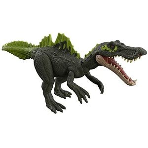 Jurassic World Dominion Brullende roofdieren Ichthyovenator, dinosaurusfiguur, brandend, woedende aanval, fysiek en digitaal spel, vanaf 4 jaar