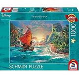 Schmidt Spiele 58030 Thomas Kinkade, Disney, Vaiana Moana, puzzel van 1000 stukjes