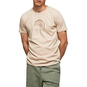 Pepe Jeans Richmond T-shirt voor heren, Bruin (Malt)