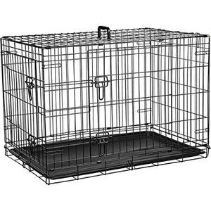 Ribelli Opvouwbare transportkooi voor honden, katten, puppy's, kittens en huisdieren, transportbox, afmetingen: XXL 107 x 77 x 71 cm