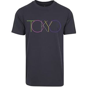 Mister Tee Tokyo T-shirt voor heren, Navy Blauw