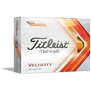 TITLEIST Velocity Golfballen, mat oranje, één maat