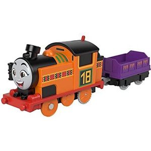 Thomas & Friends Fisher-Price Thomas en zijn vrienden, gemotoriseerde locomotief Nia, werkt op batterijen, schakelaar op het dak, om te verzamelen, speelgoed voor kinderen, vanaf 3 jaar, HDY63