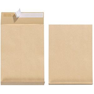 Herlitz 25 enveloppen van kraftpapier, 130 g, 25 x 35,3 cm, bruin