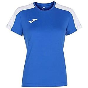 Joma Academy T-shirt met korte mouwen voor meisjes, jongens, 901141.702, koningsblauw/wit, XXXXS-XXXS