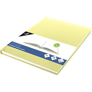 Dummyboek K5350 Kangaro schetsboek, A4, blanco met gele pastel hardcover, 80 vellen 100 gram wit zuurvrij papier
