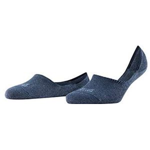 FALKE Onzichtbare Step High Cut onzichtbare sokken, ademend, duurzaam, katoen, hoge hals, anti-slip-systeem op de hiel, glijdt niet in de schoen, dun, effen, 1 paar, Blauw (marineblauw 6499)