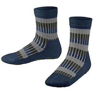 ESPRIT Multi Stripe Rib sokken, uniseks, voor kinderen, biologisch katoen, blauw, groen, meer kleuren, siliconen noppen op de zool voor een betere hechting, 1 paar, Venice Night 6567 blauw
