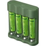 GP - ReCyko Everyday batterijlader (USB), incl. 4 AAA 850 mAh NiMH-batterijen