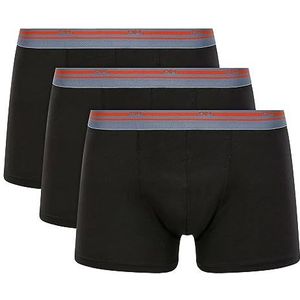 DIM Classic Colors Katoenen Stretch Comfort en ondersteuning, 3 stuks boxershorts voor heren (3 stuks), zwart.