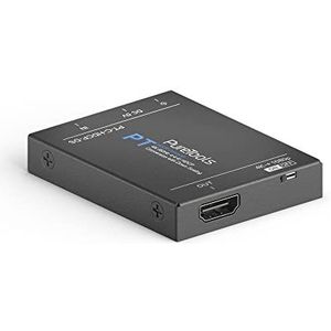 PureTools HDCP converter met schaalreductie, HDCP 2.3 naar HDCP 1.4, 4K schaal naar 1080p, 4K (60Hz 4:4:4) en HDR10 PT-C-HDCP-DS ondersteunt zwart