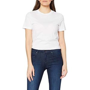 Selected Femme My Perfect T-shirt met korte mouwen voor dames, 16043884, Briljant wit