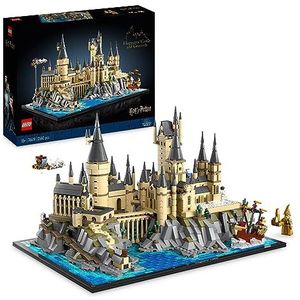 LEGO 76419 Harry Potter-kasteel en landgoed van Zweinstein, bouwmodel, inclusief iconische plaatsen: Astronomietoren, Grote Zaal, Geheime Kamer en andere, voor volwassenen.