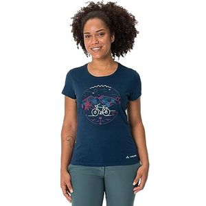 VAUDE Cyclist Dames T-Shirt V, Dark Sea