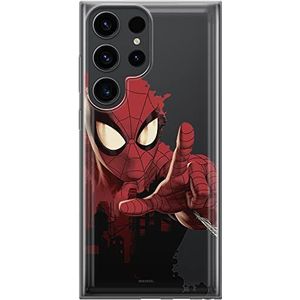 ERT GROUP Telefoonhoesje voor Samsung S23 Ultra Original en officieel gelicentieerd Marvel motief Spider Man 006, passend bij de vorm van de mobiele telefoon, gedeeltelijk bedrukt