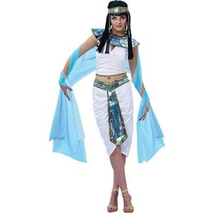 Ciao - Cleopatra 27541 Egyptische prinses dameskostuum (Eén maat), volwassenen, wit, blauw