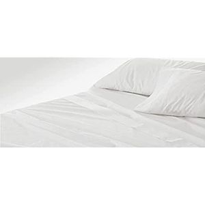 Burrito Blanco Hotel-beddengoed, eenpersoonsbed, 100% katoen, gemakkelijk te strijken, kleur wit, verkrijgbaar in maten en kleuren