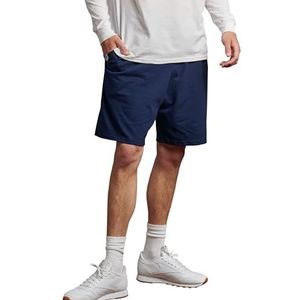 Russell Athletic Baseline herenshort met katoenen zakken, marineblauw, L, Navy Blauw