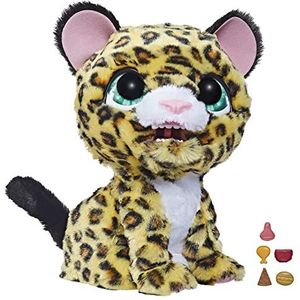 Nerf furReal Lil' Wilds, Lolly Le Leopard, elektronisch animatronisch pluche dier met meer dan 40 geluiden en reacties, vanaf 4 jaar