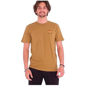 Hurley EVD Wash Reflection T-shirt voor heren, Gouden Doodle