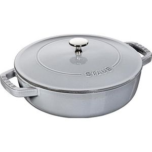 Staub Hapjespan Chistera Grafietgrijs ø 24 / 2.4 liter