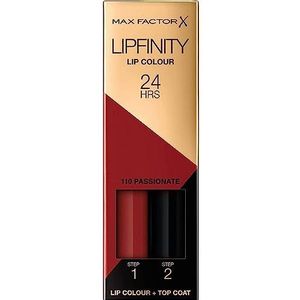 Max Factor Lipfinity Laden Lippenstift 2 stappen 110 Passionaat 2,3 ml + 1,9 g