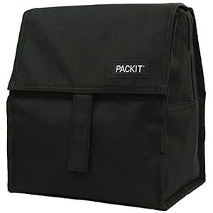 Packit PKT-PC-BLA Lunchtas, geïsoleerd, kunststof/canvas, polyester, 26 x 12 x 21 cm, zwart