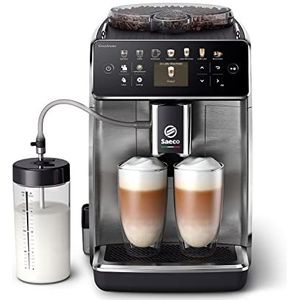 Saeco GranAroma Volautomatische Espressomachine - 16 Koffievariaties, Intuïtief Kleurendisplay, 6 Gebruikersprofielen, Molen met Keramisch Maalwerk (SM6585/00)
