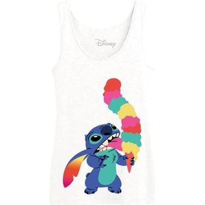 Disney Wodlilotk002 Tanktop voor dames (1 stuk), Wit.