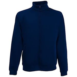 Fruit of the Loom Premium sweatshirt met ritssluiting 70/30 voor heren, Donker Navy Blauw