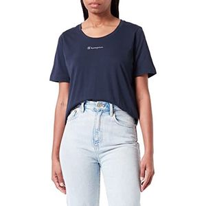 Champion Easywear 2.0 Dames T-Shirt Navy M, Navy Blauw