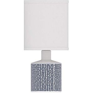 Nachtlampje Gisele, decoratieve lamp, keramiek, 40 W, blauw, ø 14 x H 29 cm