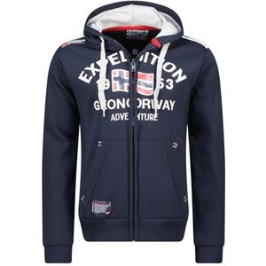 Geographical Norway Flag Heren Hoodie, Marinier