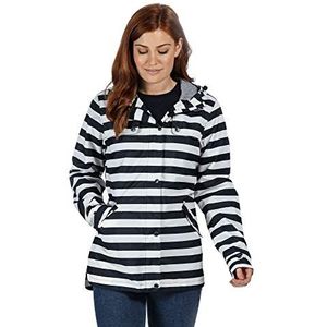 Regatta Jas design met bedrukte Bertille jackets waterdichte shell dames, Navy Stripe