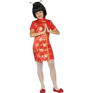 Atosa-22309 Costume-Déguisement Chinoise 7-9, 22309, Rouge, 8-9 Ans
