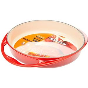 Le Creuset 201292506 Bakvorm, tarte tatin, geëmailleerd gietijzer, rond, 25 cm, 1,8 l, kersenkleur