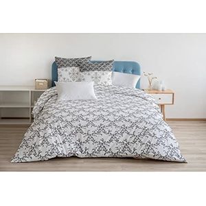 Home Linge Passion Dekbedovertrek - 3-delig | 100% katoen - 57 draden | tweepersoonsbed - 240 x 220 cm | grens grijs 62164-01