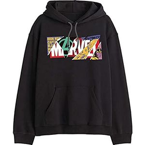 Marvel MEMARCOSW006 Capuchontrui, zwart, XL heren