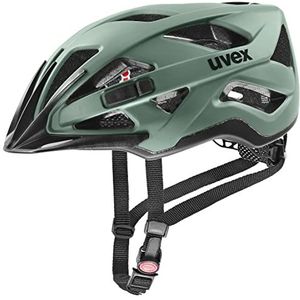 uvex Uniseks - Active cc fietshelm voor volwassenen, mosgroen, 56-60 cm