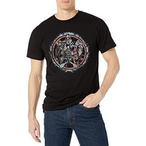 Disney Villains Spinning Wheel Young T-shirt voor heren, korte mouw, zwart, L, zwart.